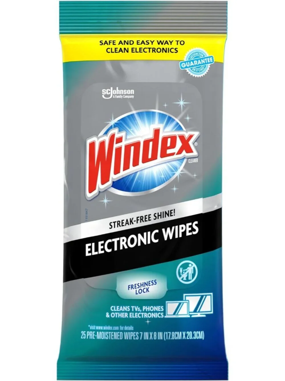 Travel-Friendly Windex Screen Wipes – 25 Pre-Moistened for On-the-Go Cleaning